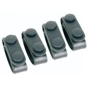 BLACKHAWK, Molded Belt Keeper, 4 Pack, Plain Finish, Black