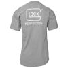 GLOCK, OEM Perfection Short Sleeve T-Shirt, Large, Gray