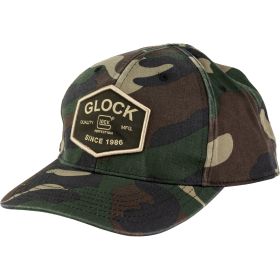 GLOCK, Cap, Quadcam Hat, One Size Fits Most, Camo, Cotton, Snap Back