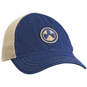 Icon Patch Garment Washed Trucker Hat, Navy/Khaki, One Size, Magpul Ind