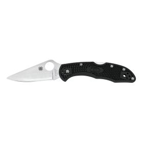 Spyderco, Delica4, Knife, 2.875", Kraton, Circle Thumb Hole/Pocket Clip