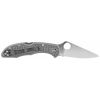 Spyderco, Spyderco, Delica4 Knife, Circle Thumb Hole/Pocket Clip, Grey FRN