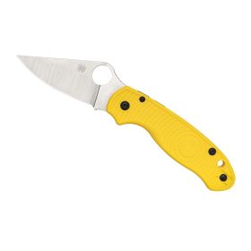 Spyderco, Para 3 Lightweight, Folding Knife, Yellow FRN Handle, Magnacut