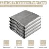 12x16ft Heavy Duty Poly Tarp/ Silver+Black