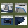 4-Person Instant Cabin Tent with LED Lighted Hub