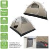 4 Person Tent, Waterproof Dome Tent for Camping with Detachable Rain Cover and Carry Bag