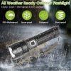 Tactical LED Flashlight Zoomable Rechargeable Search Light Torch