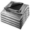 12x16ft Heavy Duty Poly Tarp/ Silver+Black