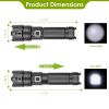 Tactical LED Flashlight Zoomable Rechargeable Search Light Torch