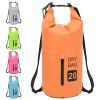 Dry Bag with Zipper Orange 5.3 gal PVC