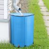 100 Gallon Folding Rain Barrel Water Collector Blue