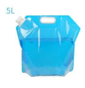 PVC Outdoor Camping Hiking Foldable Portable Water Bags Container (Size: 5L)