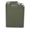 20L Standard Cold-rolled Plate Petrol Diesel Can Gasoline Bucket with Oil Pipe Army Green