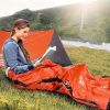 Portable Lightweight Emergency Sleeping Bag, Blanket, Tent - Thermal Bivy Sack For Camping, Hiking, And Outdoor Activities - Windproof And Waterproof