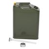 20L Standard Cold-rolled Plate Petrol Diesel Can Gasoline Bucket with Oil Pipe Army Green